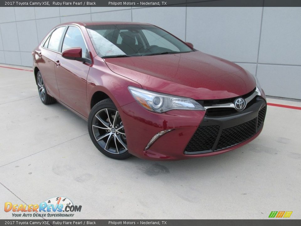 2017 Toyota Camry XSE Ruby Flare Pearl / Black Photo #2