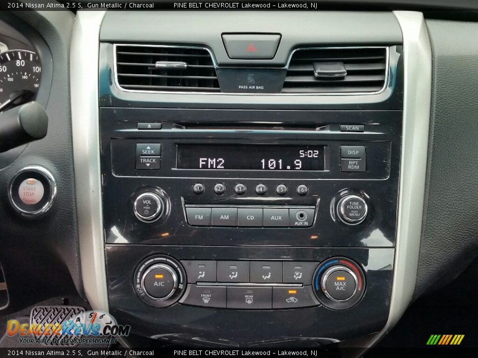 2014 Nissan Altima 2.5 S Gun Metallic / Charcoal Photo #20