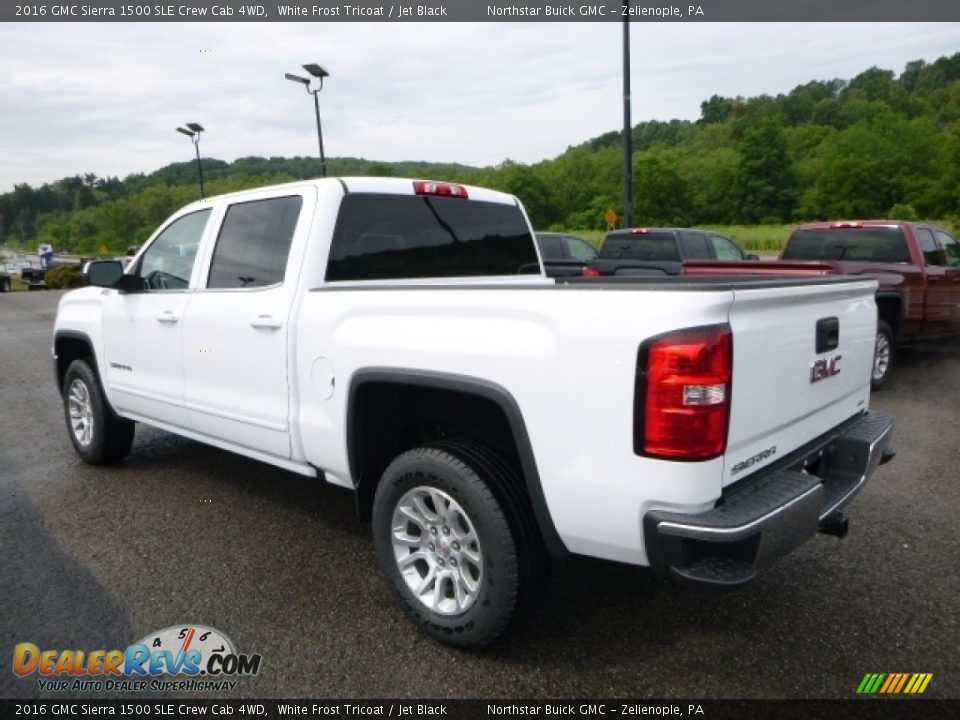 2016 GMC Sierra 1500 SLE Crew Cab 4WD White Frost Tricoat / Jet Black Photo #3