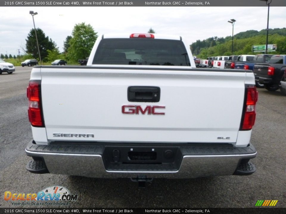 2016 GMC Sierra 1500 SLE Crew Cab 4WD White Frost Tricoat / Jet Black Photo #4