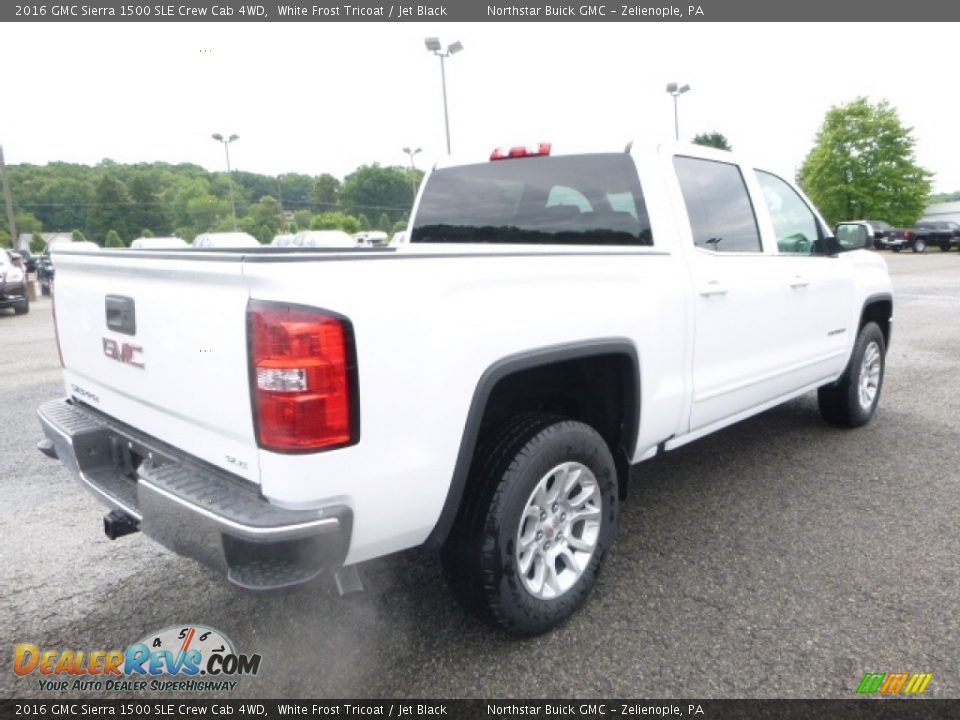2016 GMC Sierra 1500 SLE Crew Cab 4WD White Frost Tricoat / Jet Black Photo #5