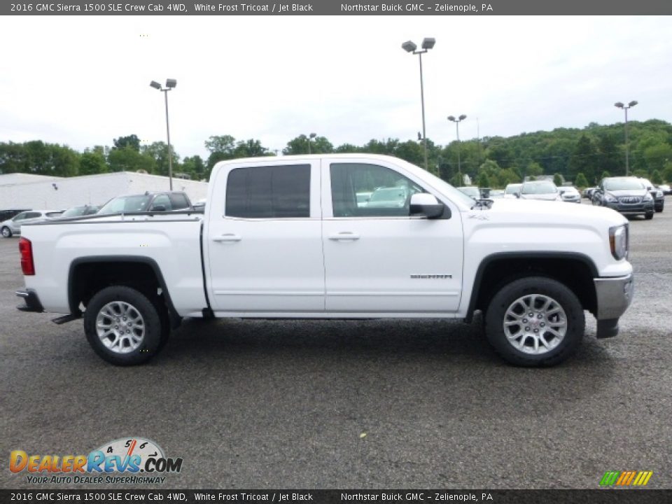 2016 GMC Sierra 1500 SLE Crew Cab 4WD White Frost Tricoat / Jet Black Photo #6