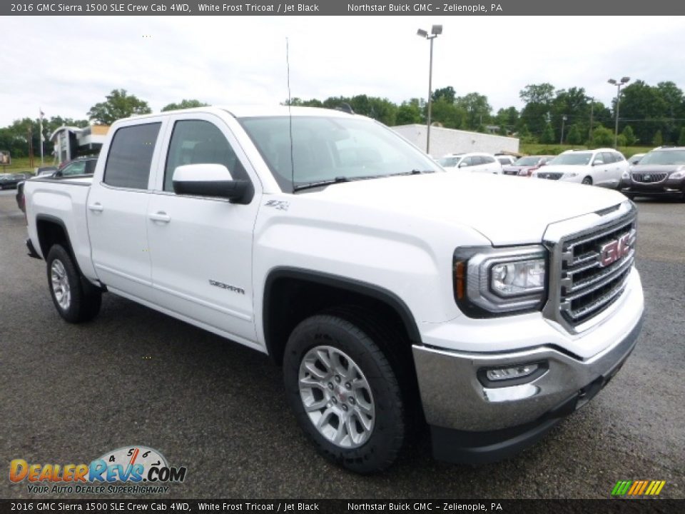 2016 GMC Sierra 1500 SLE Crew Cab 4WD White Frost Tricoat / Jet Black Photo #7