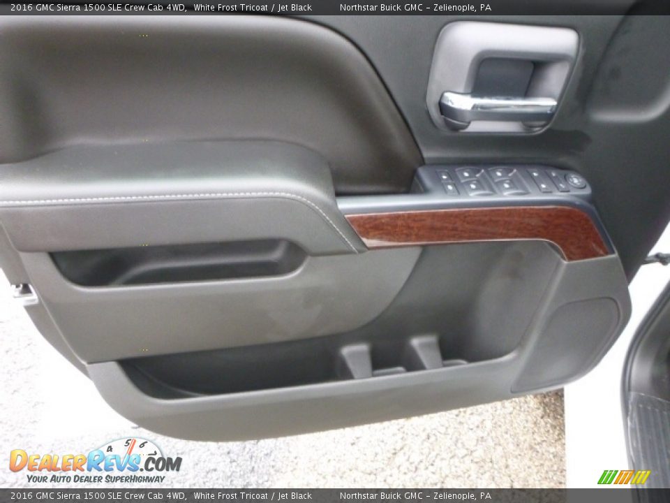 2016 GMC Sierra 1500 SLE Crew Cab 4WD White Frost Tricoat / Jet Black Photo #14