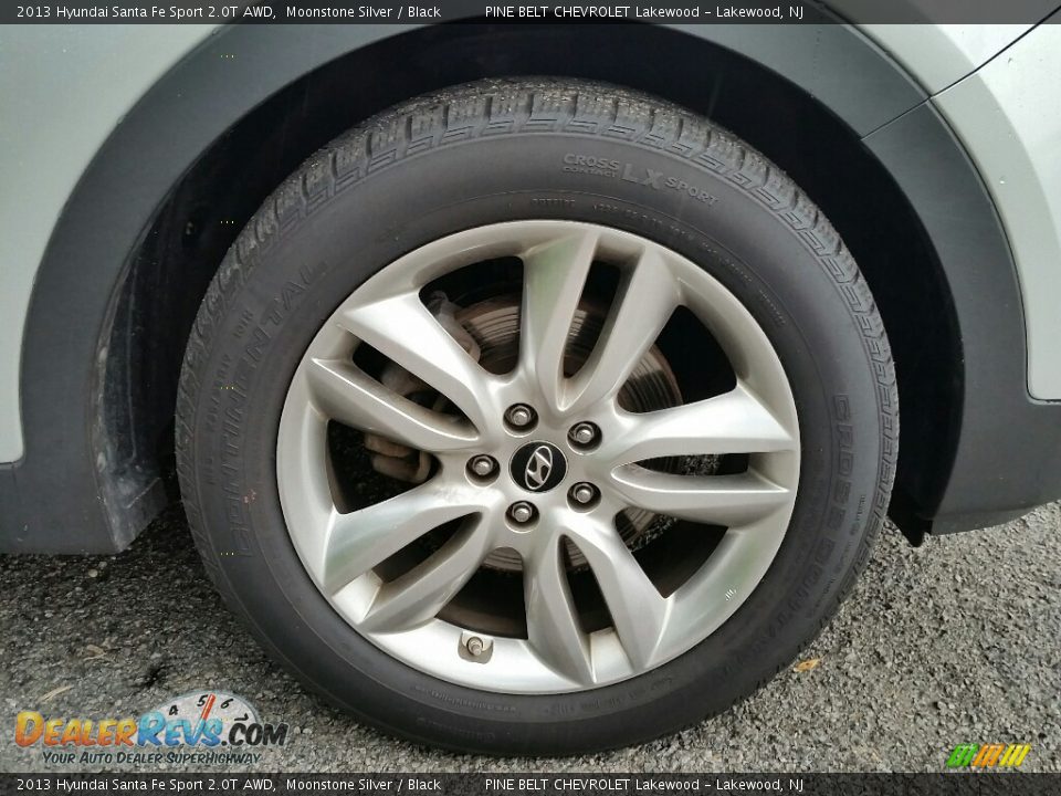 2013 Hyundai Santa Fe Sport 2.0T AWD Moonstone Silver / Black Photo #29