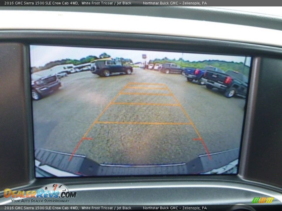 2016 GMC Sierra 1500 SLE Crew Cab 4WD White Frost Tricoat / Jet Black Photo #17