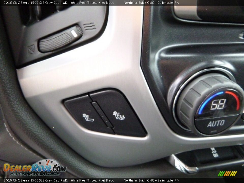 2016 GMC Sierra 1500 SLE Crew Cab 4WD White Frost Tricoat / Jet Black Photo #18
