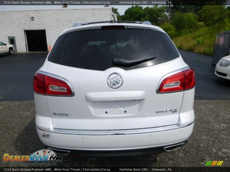 2016 Buick Enclave Premium AWD White Frost Tricoat / Choccachino/Cocoa Photo #7