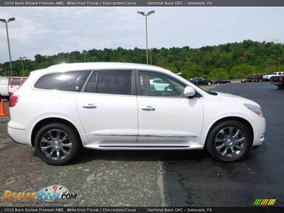 2016 Buick Enclave Premium AWD White Frost Tricoat / Choccachino/Cocoa Photo #9