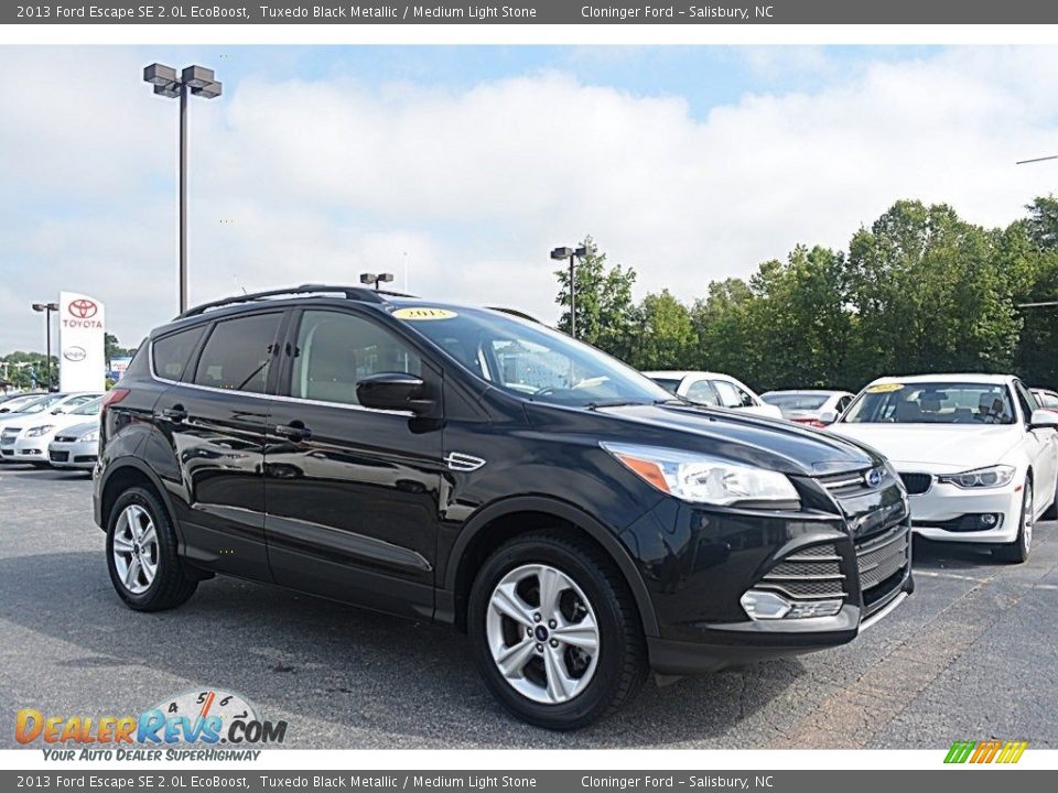 2013 Ford Escape SE 2.0L EcoBoost Tuxedo Black Metallic / Medium Light Stone Photo #1