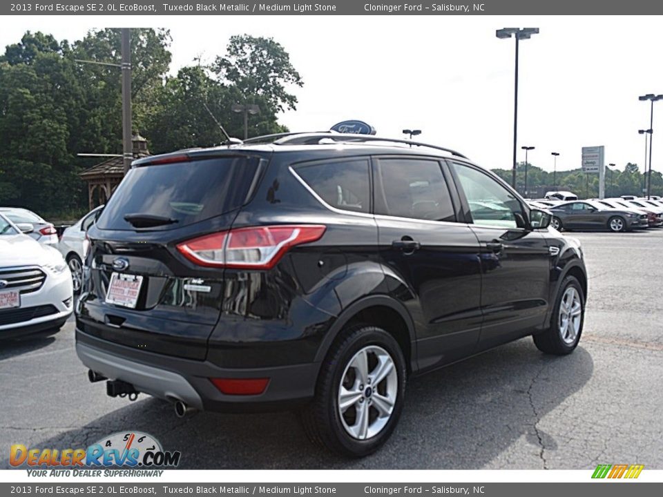 2013 Ford Escape SE 2.0L EcoBoost Tuxedo Black Metallic / Medium Light Stone Photo #3