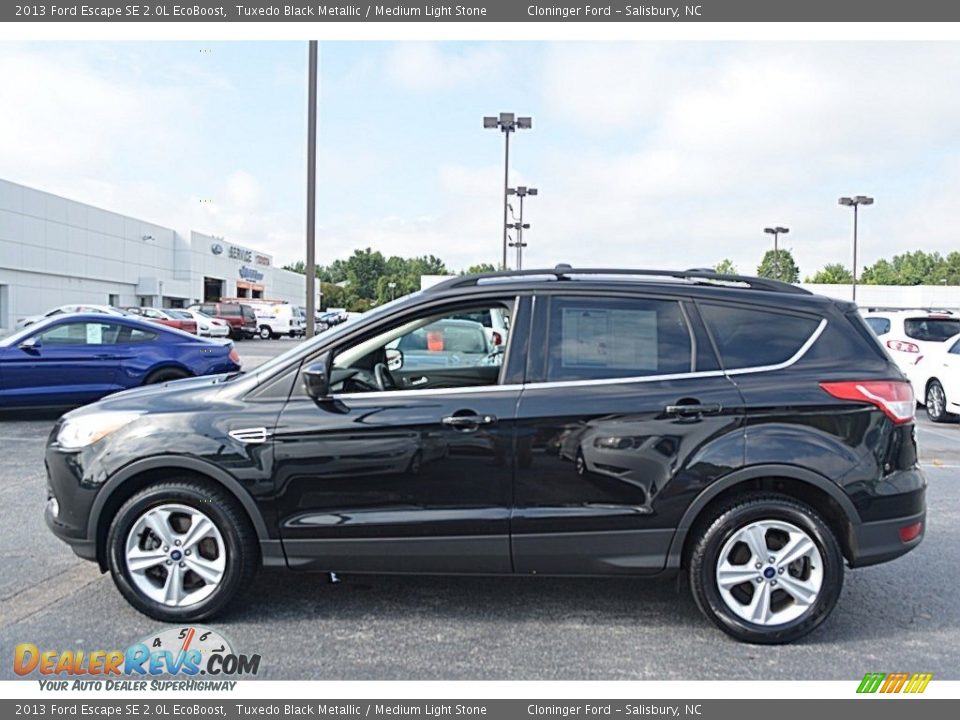 2013 Ford Escape SE 2.0L EcoBoost Tuxedo Black Metallic / Medium Light Stone Photo #6