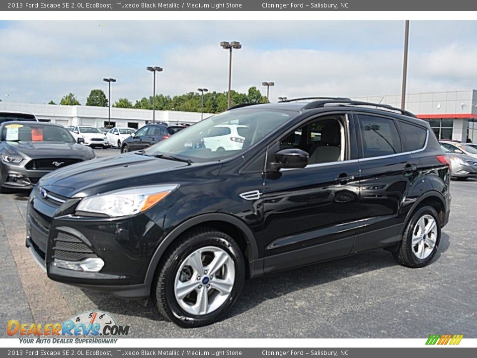 2013 Ford Escape SE 2.0L EcoBoost Tuxedo Black Metallic / Medium Light Stone Photo #7