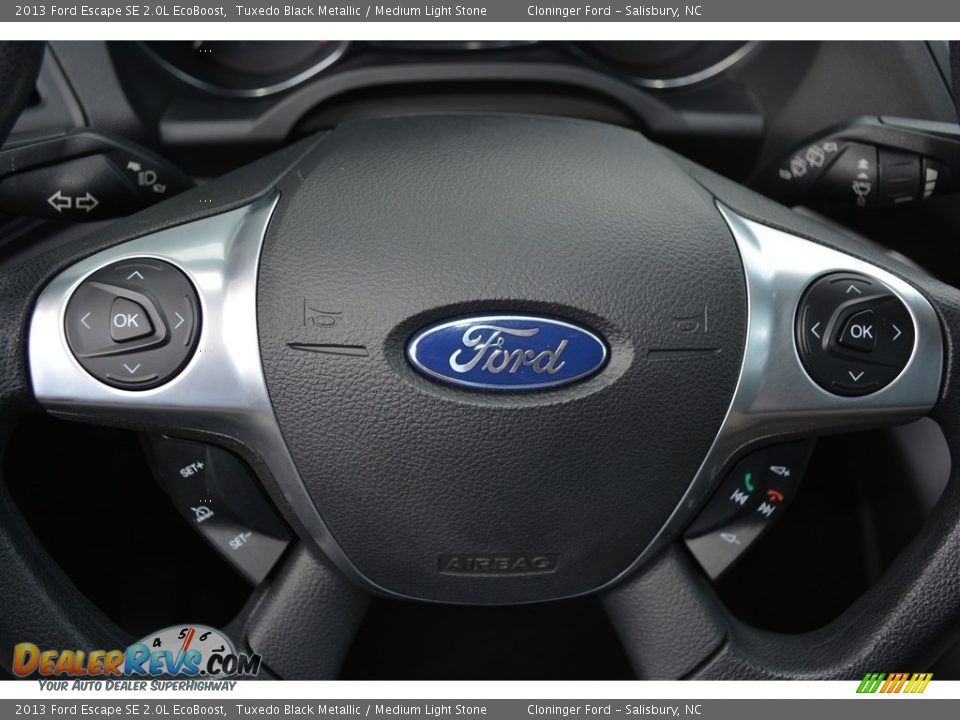 2013 Ford Escape SE 2.0L EcoBoost Tuxedo Black Metallic / Medium Light Stone Photo #20