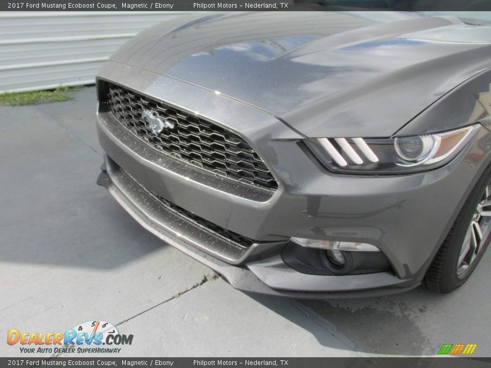 2017 Ford Mustang Ecoboost Coupe Magnetic / Ebony Photo #10
