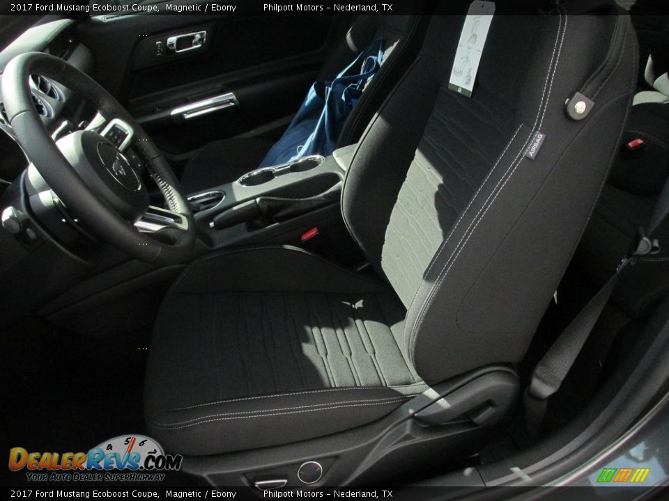 Front Seat of 2017 Ford Mustang Ecoboost Coupe Photo #19