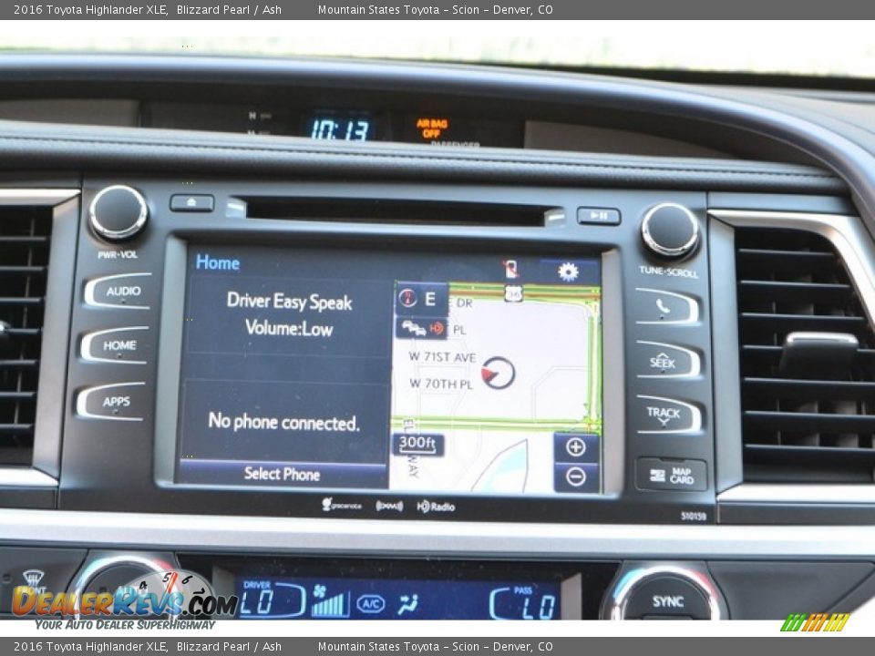 2016 Toyota Highlander XLE Blizzard Pearl / Ash Photo #6