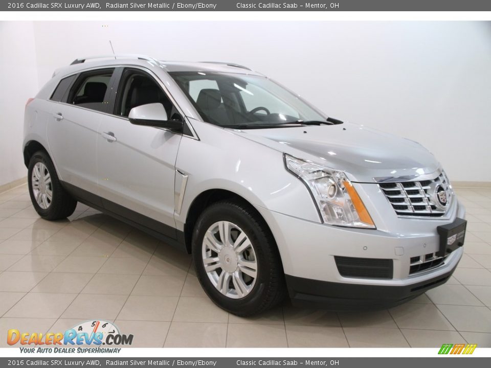 2016 Cadillac SRX Luxury AWD Radiant Silver Metallic / Ebony/Ebony Photo #1