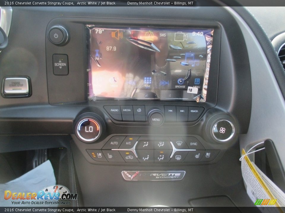 2016 Chevrolet Corvette Stingray Coupe Arctic White / Jet Black Photo #11