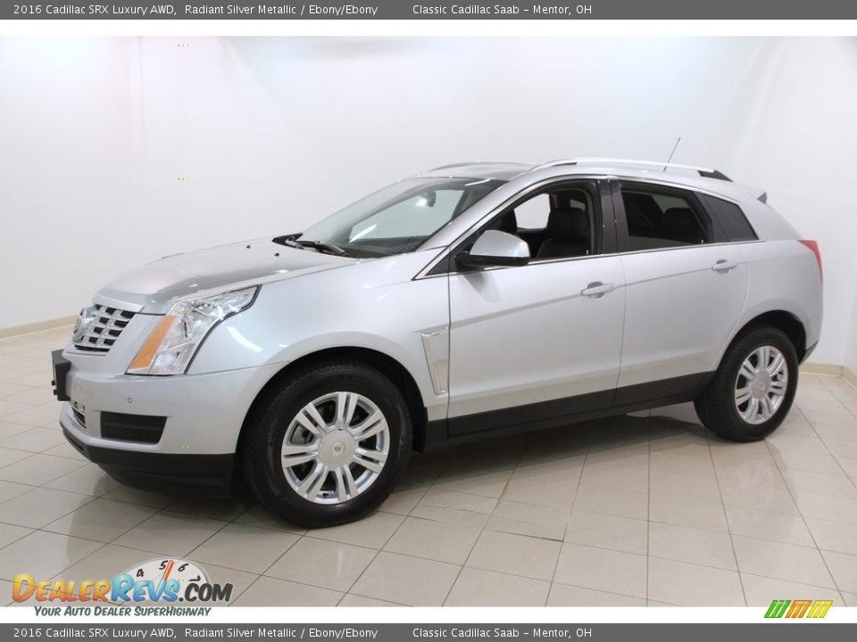 2016 Cadillac SRX Luxury AWD Radiant Silver Metallic / Ebony/Ebony Photo #3
