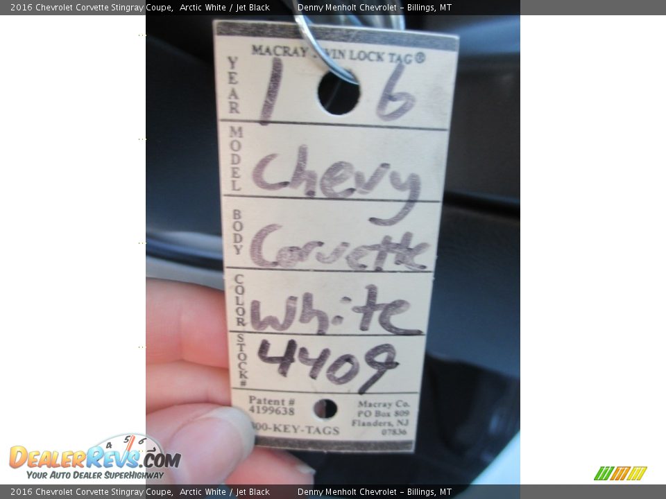 2016 Chevrolet Corvette Stingray Coupe Arctic White / Jet Black Photo #14