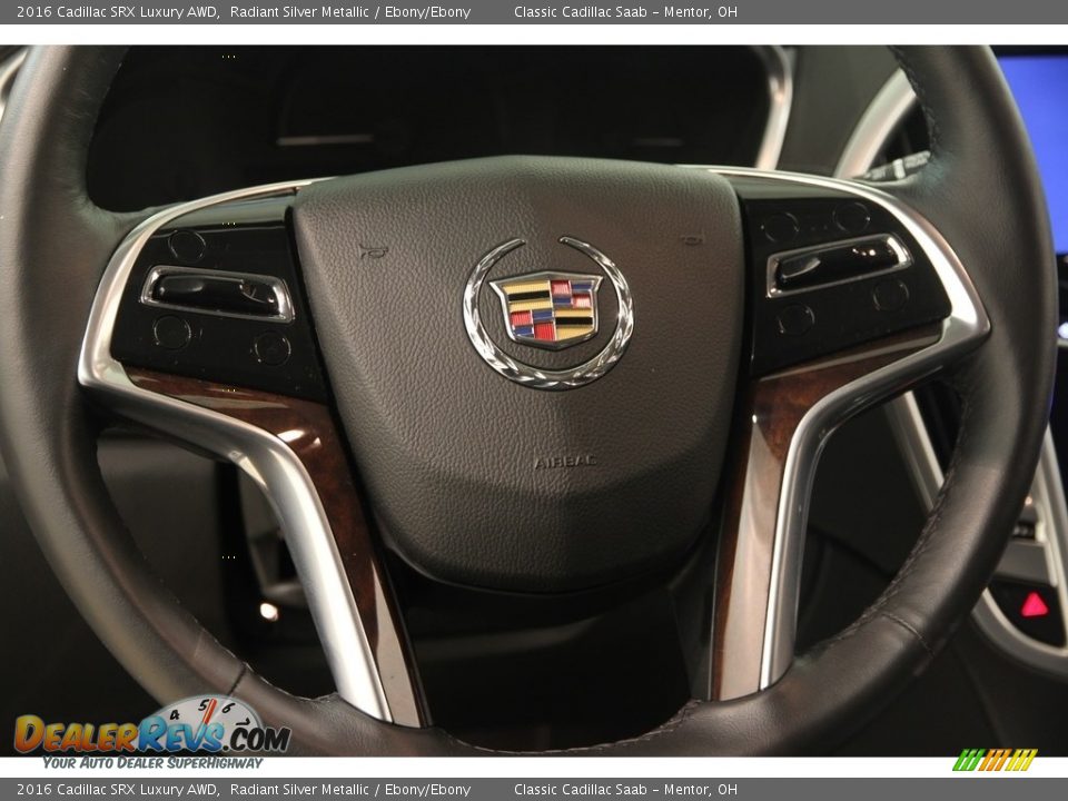 2016 Cadillac SRX Luxury AWD Radiant Silver Metallic / Ebony/Ebony Photo #6