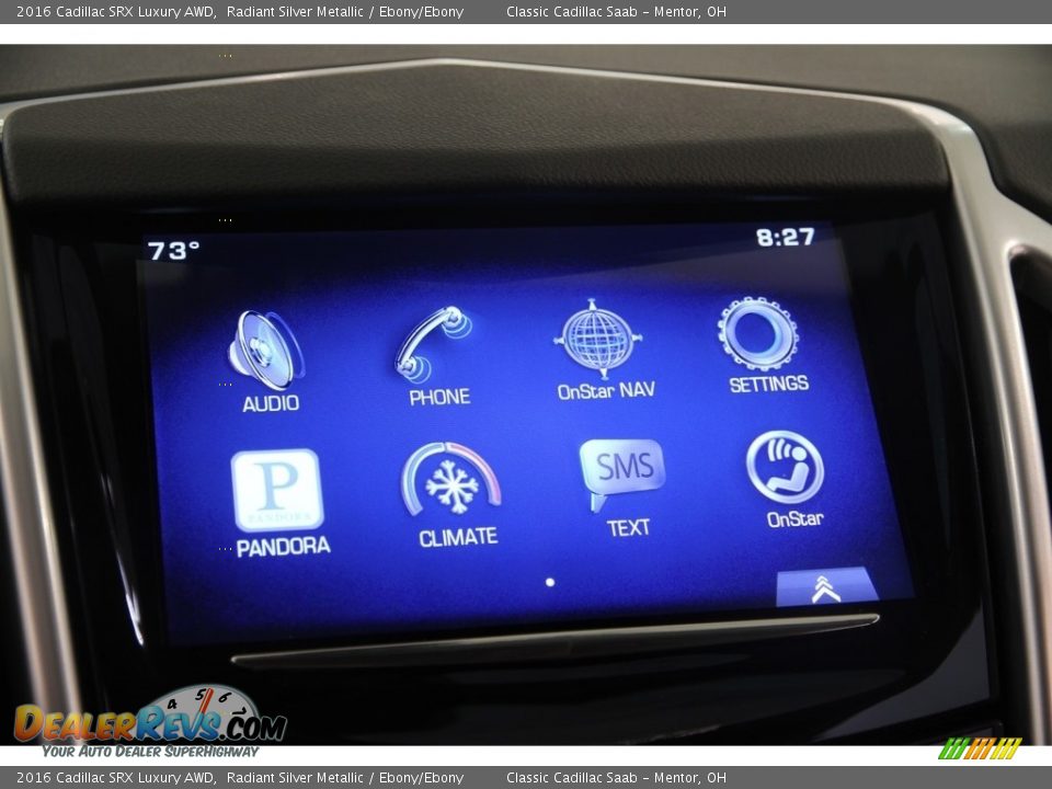 2016 Cadillac SRX Luxury AWD Radiant Silver Metallic / Ebony/Ebony Photo #9