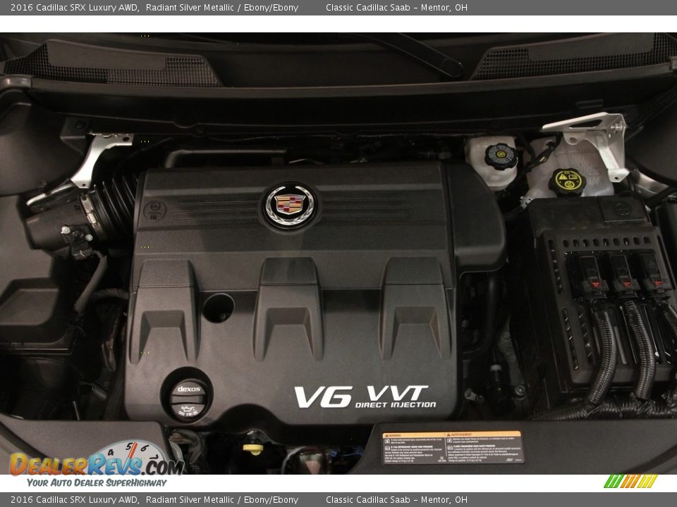 2016 Cadillac SRX Luxury AWD Radiant Silver Metallic / Ebony/Ebony Photo #15