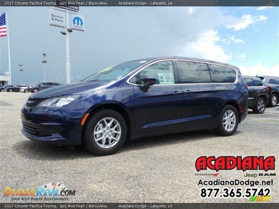 2017 Chrysler Pacifica Touring Jazz Blue Pearl / Black/Alloy Photo #1