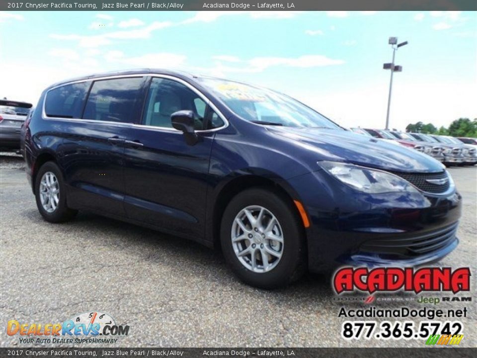 2017 Chrysler Pacifica Touring Jazz Blue Pearl / Black/Alloy Photo #4