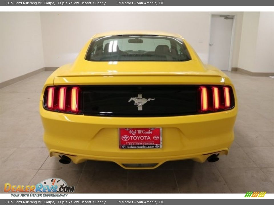 2015 Ford Mustang V6 Coupe Triple Yellow Tricoat / Ebony Photo #6
