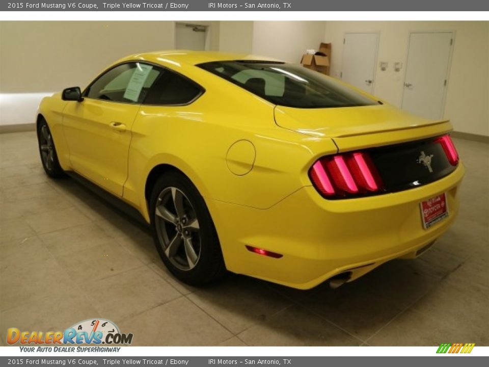 2015 Ford Mustang V6 Coupe Triple Yellow Tricoat / Ebony Photo #7