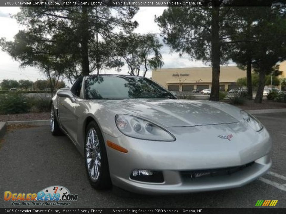 2005 Chevrolet Corvette Coupe Machine Silver / Ebony Photo #2