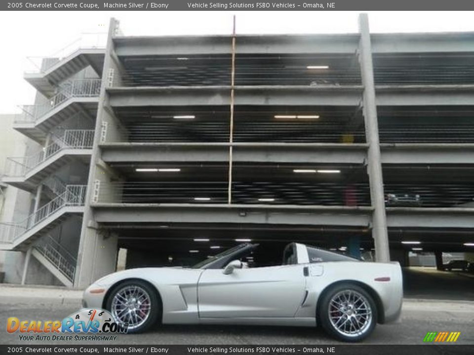 2005 Chevrolet Corvette Coupe Machine Silver / Ebony Photo #3