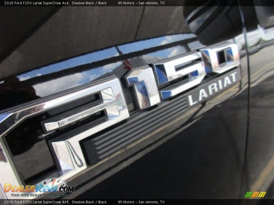 2016 Ford F150 Lariat SuperCrew 4x4 Shadow Black / Black Photo #3