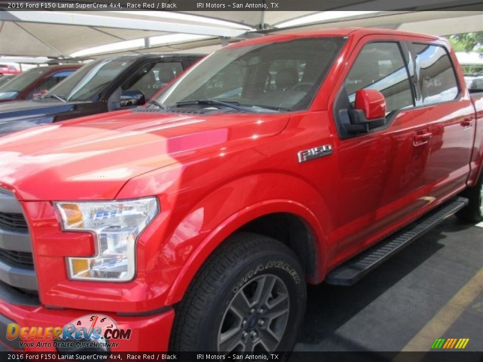 2016 Ford F150 Lariat SuperCrew 4x4 Race Red / Black Photo #2