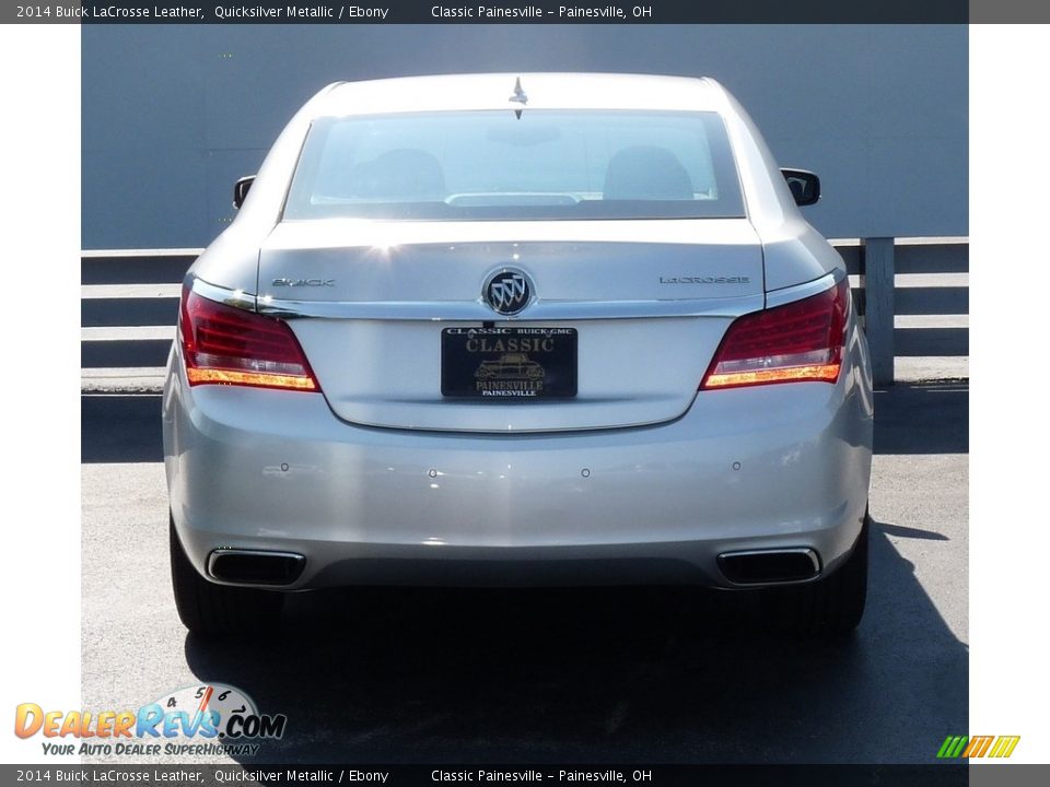 2014 Buick LaCrosse Leather Quicksilver Metallic / Ebony Photo #4