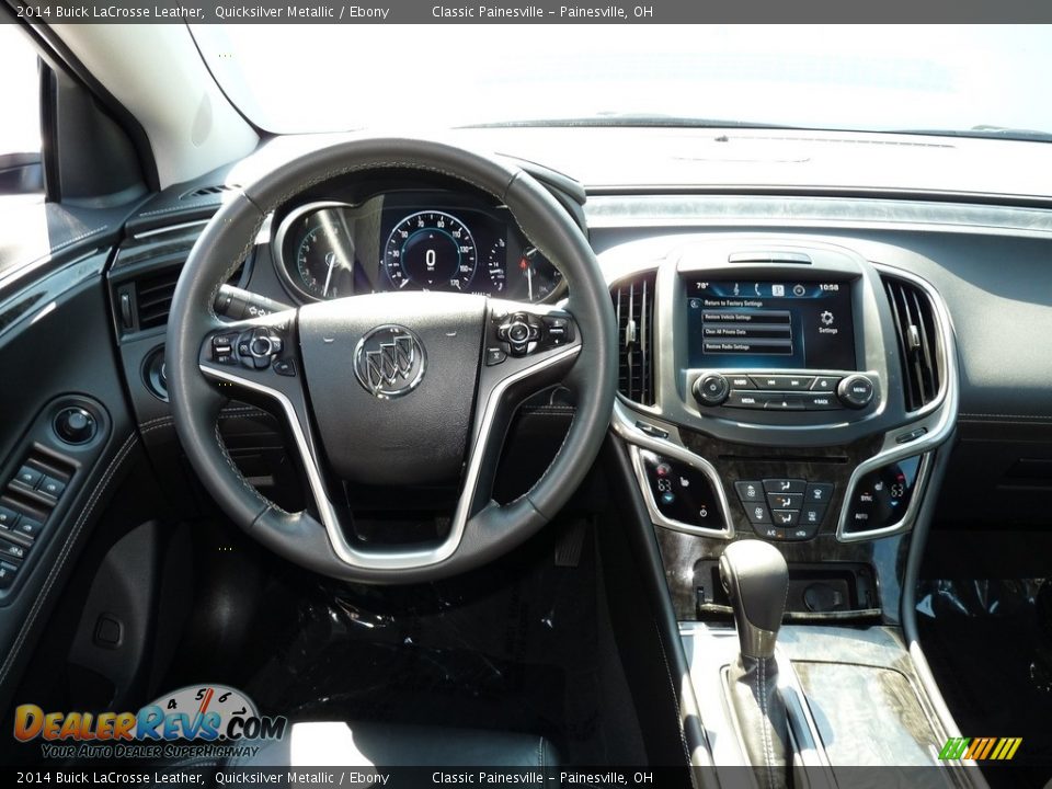 2014 Buick LaCrosse Leather Quicksilver Metallic / Ebony Photo #12