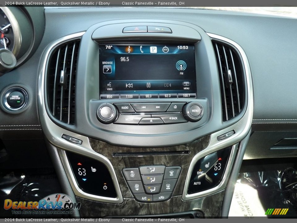 2014 Buick LaCrosse Leather Quicksilver Metallic / Ebony Photo #13