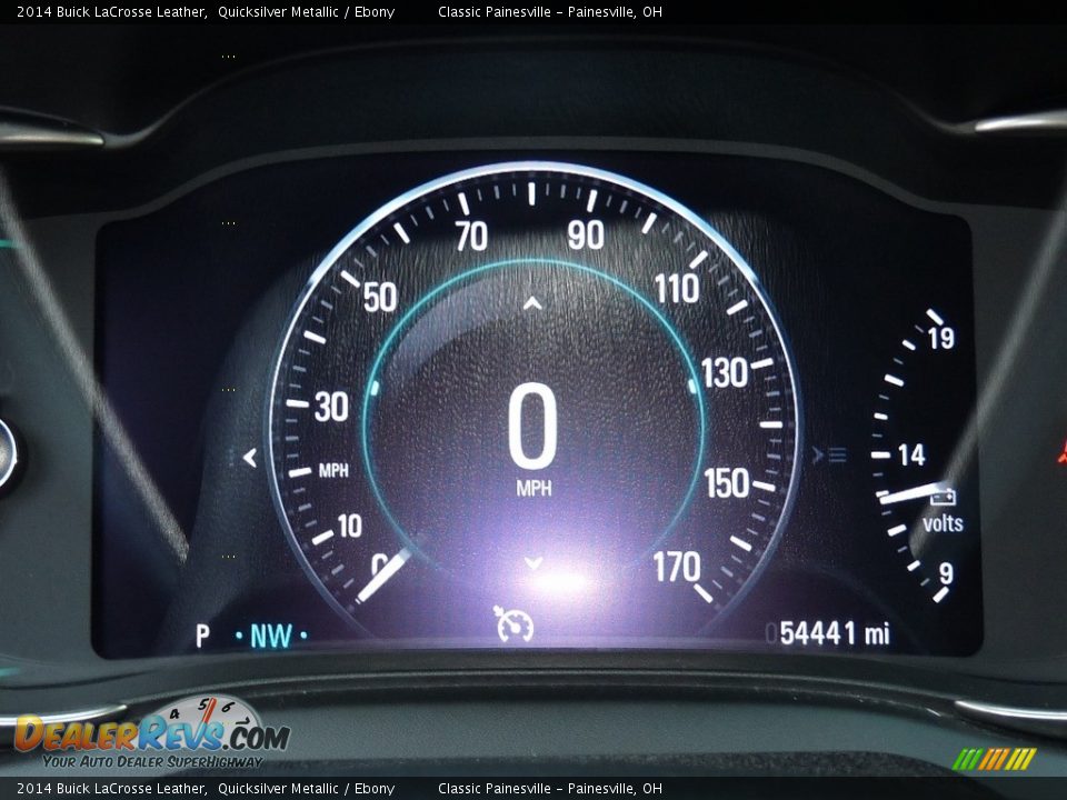 2014 Buick LaCrosse Leather Quicksilver Metallic / Ebony Photo #14