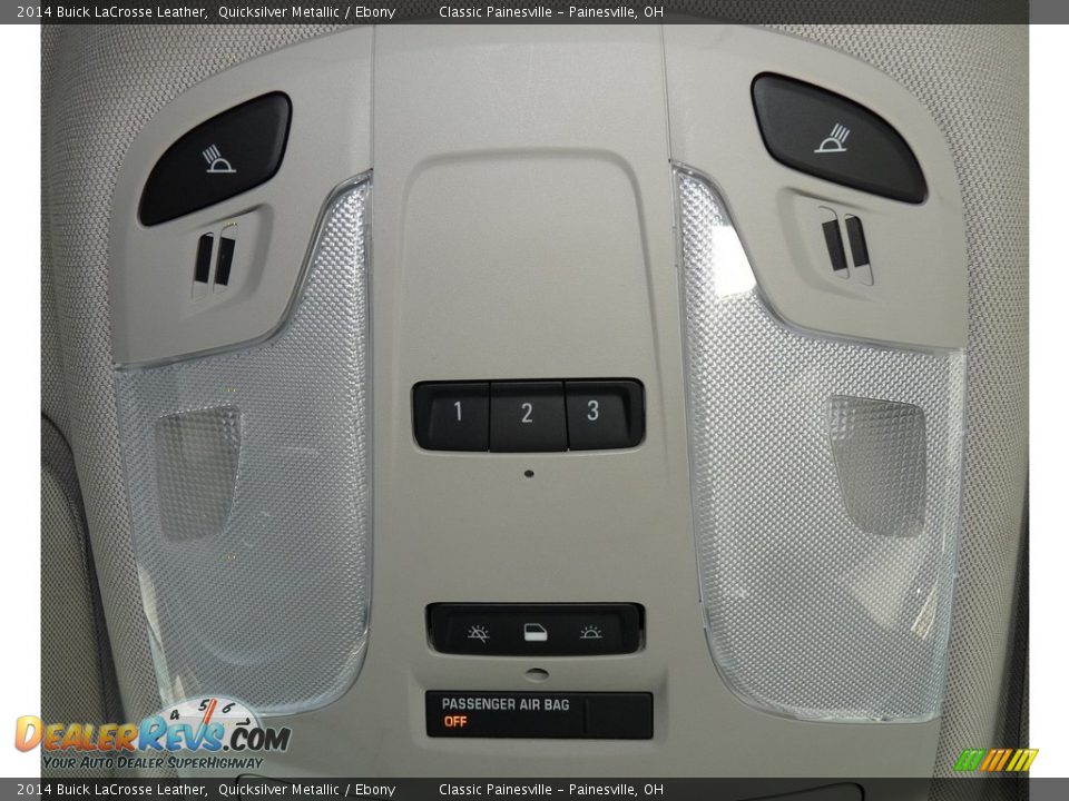 2014 Buick LaCrosse Leather Quicksilver Metallic / Ebony Photo #16