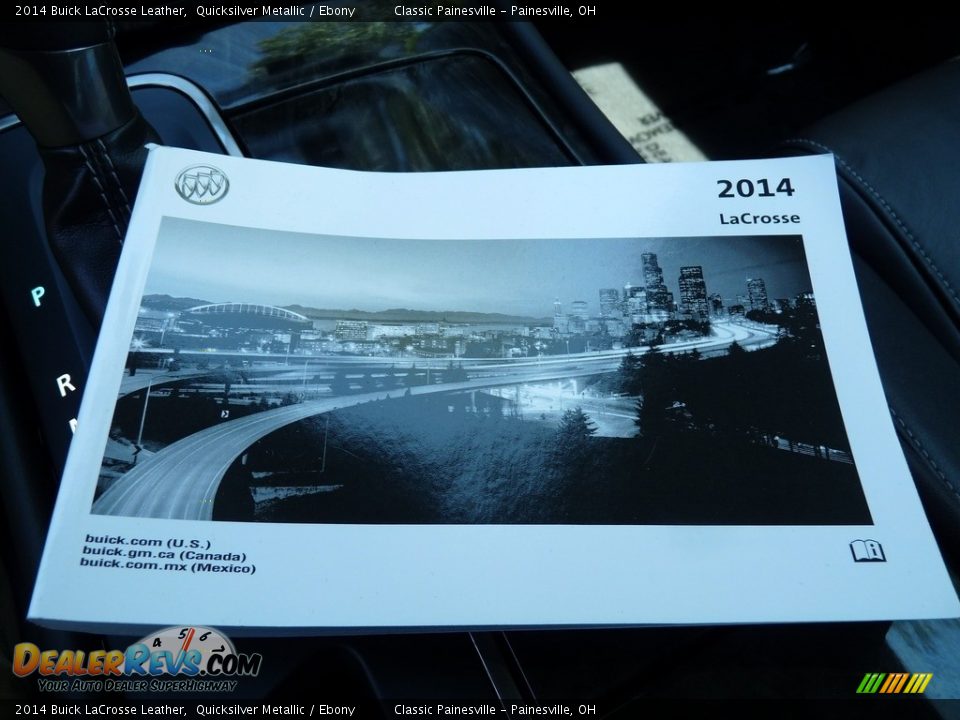 2014 Buick LaCrosse Leather Quicksilver Metallic / Ebony Photo #17