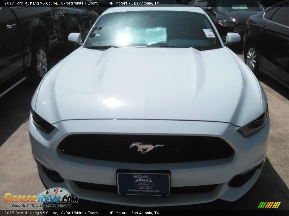 2017 Ford Mustang V6 Coupe Oxford White / Ebony Photo #7