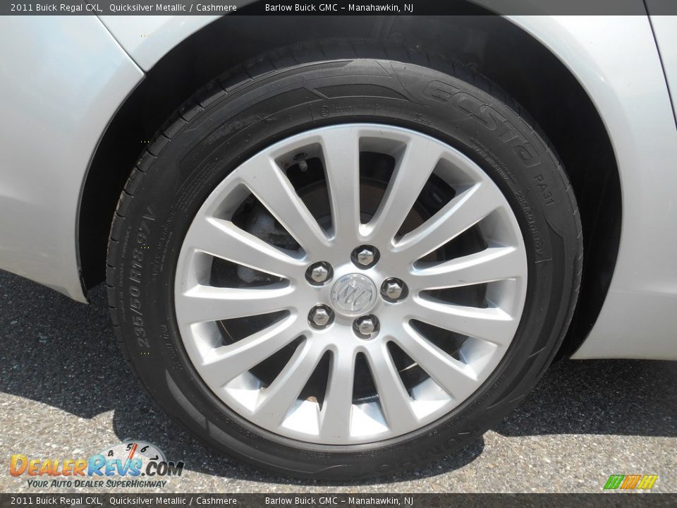 2011 Buick Regal CXL Quicksilver Metallic / Cashmere Photo #9