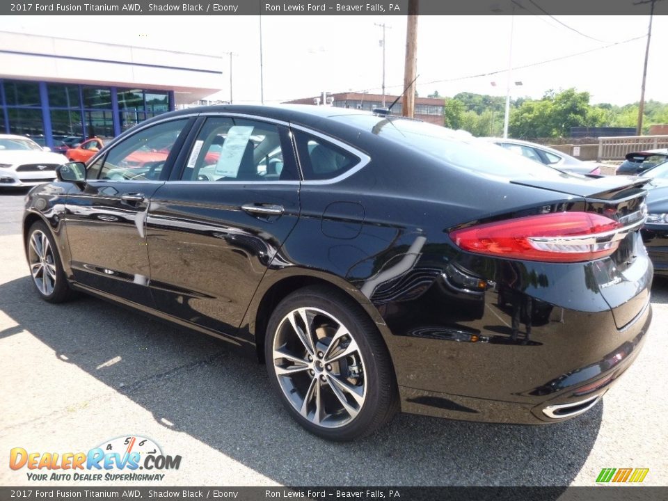 2017 Ford Fusion Titanium AWD Shadow Black / Ebony Photo #4