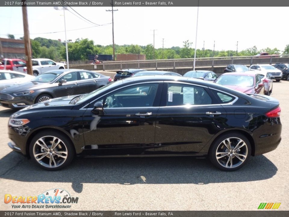 2017 Ford Fusion Titanium AWD Shadow Black / Ebony Photo #5