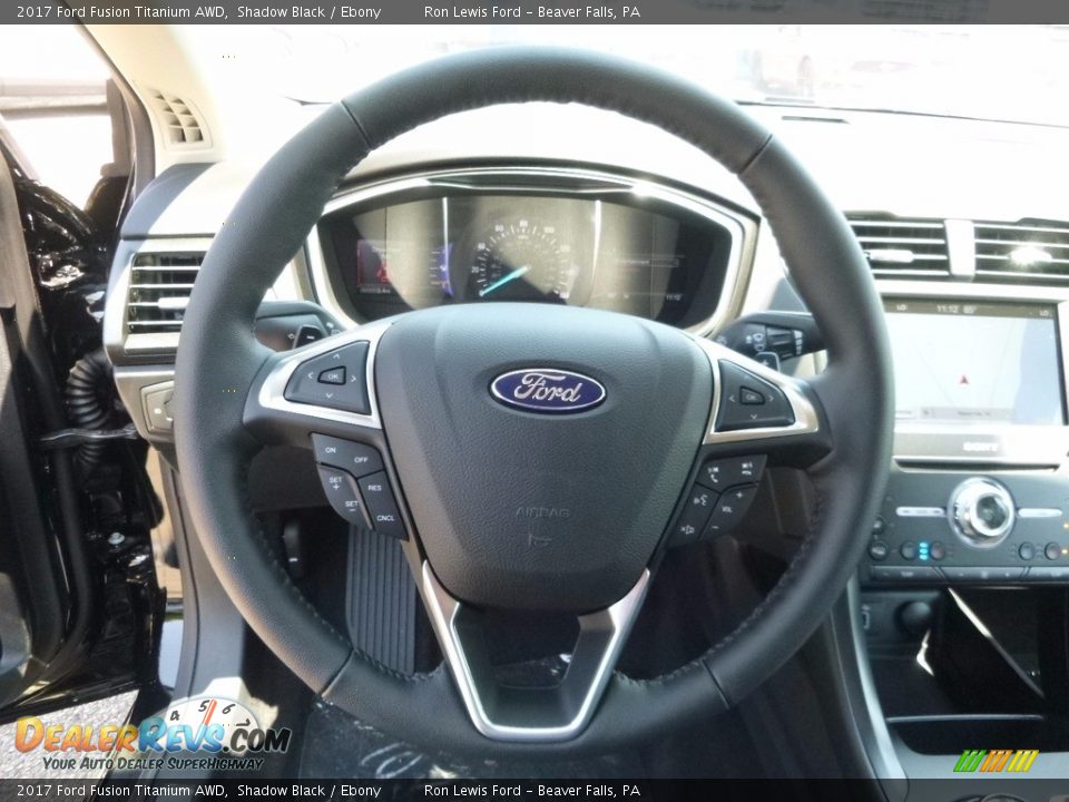 2017 Ford Fusion Titanium AWD Shadow Black / Ebony Photo #15