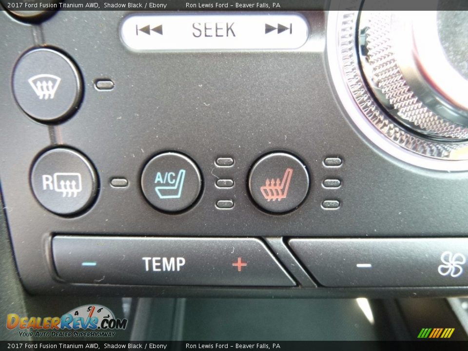 2017 Ford Fusion Titanium AWD Shadow Black / Ebony Photo #17