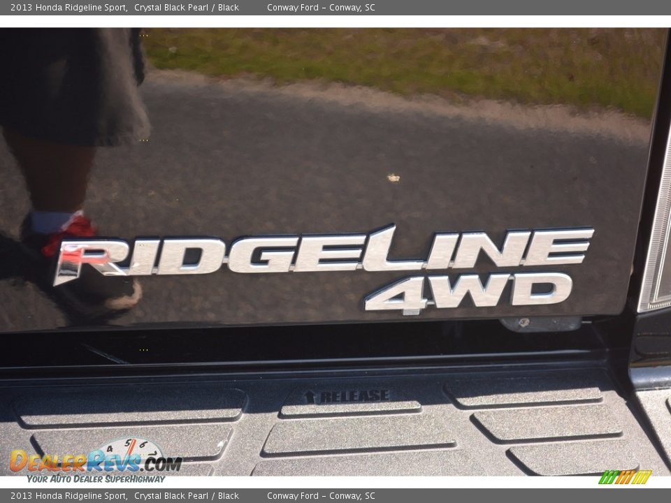 2013 Honda Ridgeline Sport Crystal Black Pearl / Black Photo #6