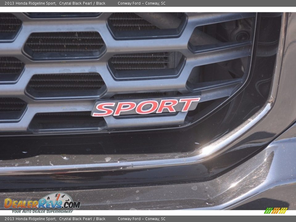 2013 Honda Ridgeline Sport Crystal Black Pearl / Black Photo #11